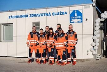 Štátny tajomník Michal Štofko na uvedení prvej modulárnej stanice záchrannej zdravotnej služby