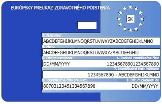 Európsky preukaz zdravotného poistenia