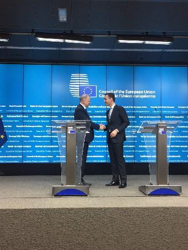 Minister zdravotníctva Tomáš Drucker v Bruseli s európskym komisárom pre oblasť zdravia a bezpečnosť potravín Vytenisom Andriukaitisom