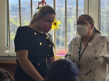 Štátna tajomníčka MZ SR Lenka Dunajová Družkovská na návšteve Kliniky detskej psychiatrie v Národnom ústave detských chorôb v Br