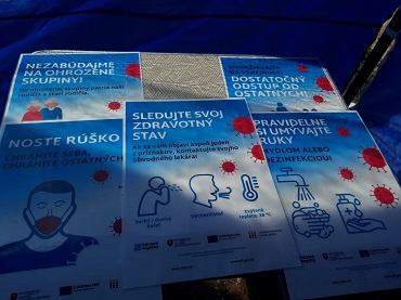 Informačná kampaň organizácie Zdravé regióny, zameraná na boj proti pandémii COVID-19
